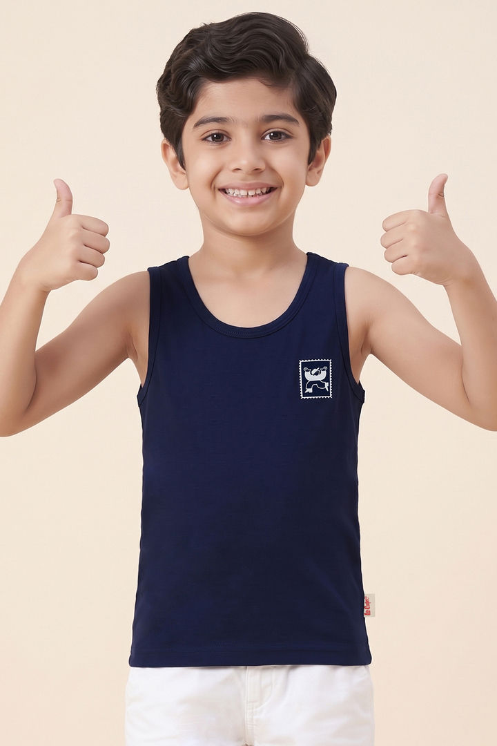 Lee Cooper Boys Printed Vest (Pack of 2) - Multicolor — image 5